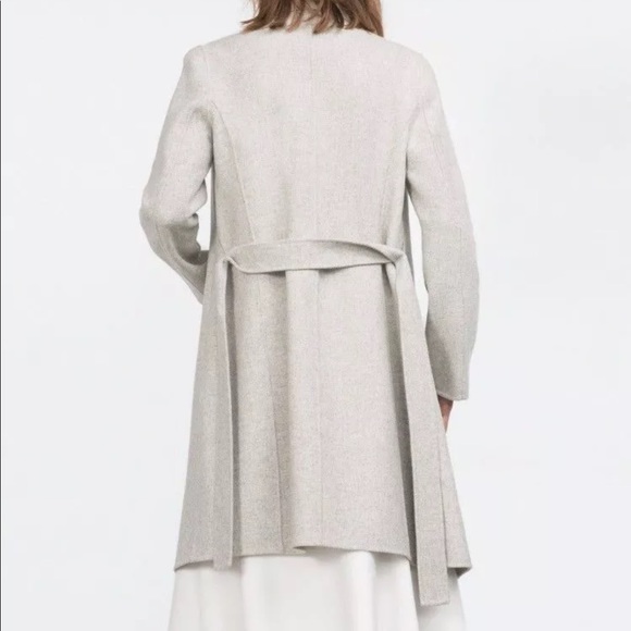 💜  Zara Waterfall Coat handmade heather gray - Picture 7 of 8